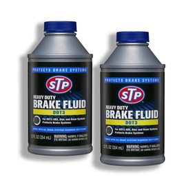 STP Heavy Duty Brake Fluid, Dot 3, Protects Brake Systems, ABS, Disc and Drum, 12 Oz, by STP