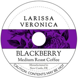Blackberry Medium Roast Coffee (Single Serve K-Cup Pods) (Gourmet, Naturally Flavored, Whole Coffee Beans) (12 pods, ZIN: 571432) - 2 Pack