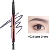 CHARMACY Triangle Eyebrow Pencil - Waterproof, Smudge-Proof, Dual-Ended with Spoolie