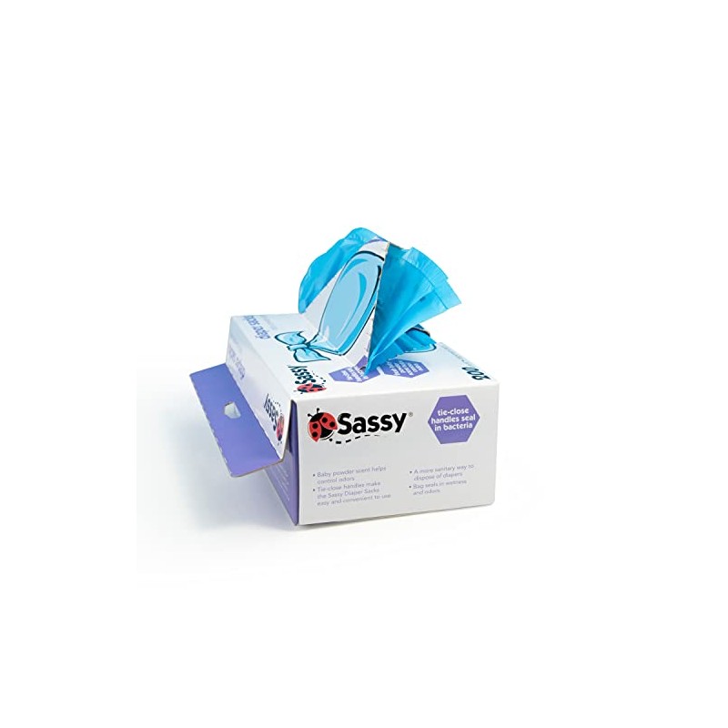 Sassy Sassy Disposable Diaper Sacks 1200Count, Blue, One Size