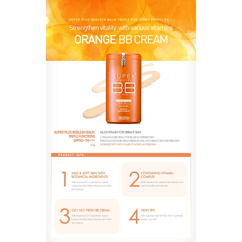 SKIN 79 Super Plus Triple Function Vital Orange BB crème