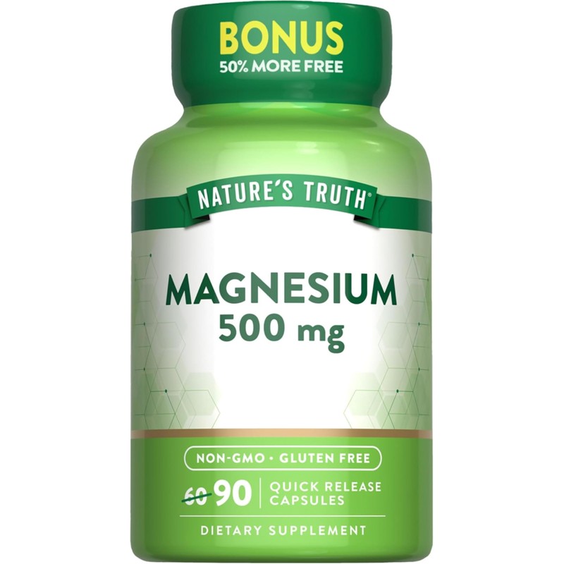 Natures Truth Óxido de magnesio 500 mg (paquete de 2)