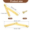 sourcing map 2Pcs 5.71"x0.43" Folding Support Lid Hinges, Left Side