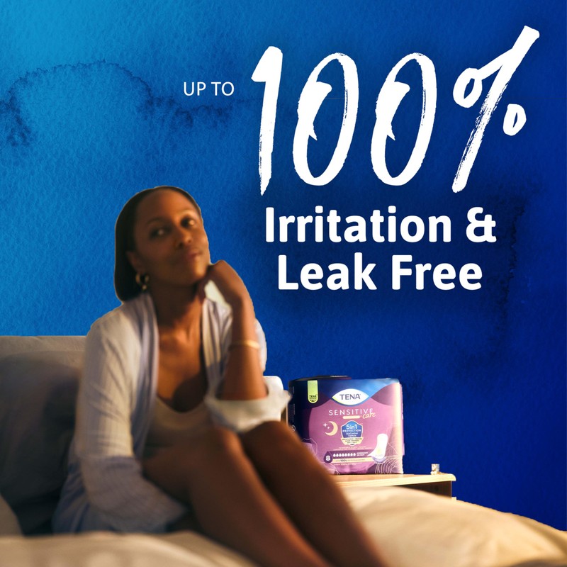 Tena Sensitive Care Incontinence Pads, Bladder Control, Postpartum for Women,