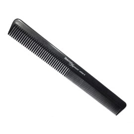 Hercules Sägemann HS C6 Carbon 6 Professional Hair Cutting Comb Anthracite Hair Comb (Anti-Static) Carbon Comb with 2 Teeth Fine + Coarse, 7 Inches, Hair Comb (6a)