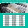 2PCS-Upgraded W10350375 W10712395 Dishwasher Top Rack Adjuster Parts For Whirlpool