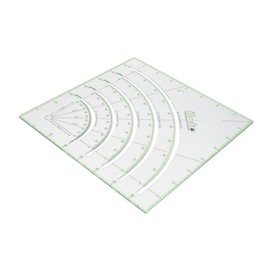 Gatuida Quilting Ruler Multifunctional Acrylic Sewing Ruler with Cutter Design for Accurate Measurements and Easy Marking for DIY Crafting and Quilting Projects