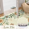 Lahome Floral Hallway Runner Rug Non Slip, 2'6''x10' Washable Runner