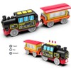 HYPERLIVING Motorized Trains for Wooden Track, Remote Control Train with