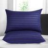 Moonlight Bedding Pillow cases 2 pack - Navy Stripe 50x75cm