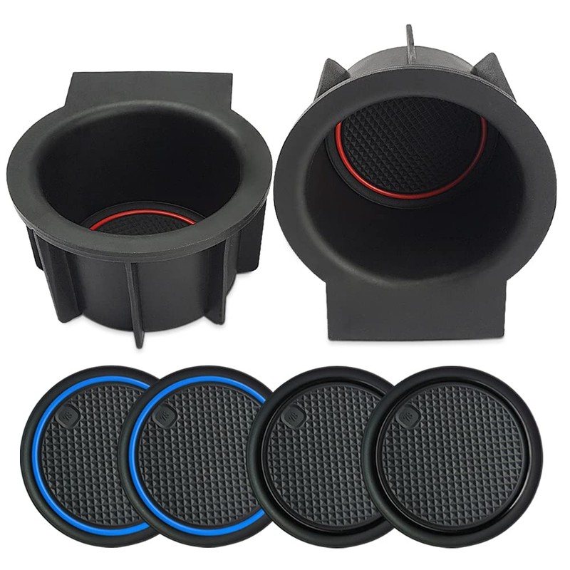 AOTEMILK TPE Console Cup Holder Inserts Replacement for Ford F150