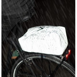 Valkental - Reflective Rain Cape, Compatible Trunk Bag, Rain Cover for Bicycle Bag