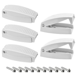 Xiqaler 5 PCS RV Door Holder, Durable Plastic Latch Clips Keep Baggage Door Open, Baggage Doors Catch Storage Compartment Holders with Metal Screws for RV Van Camper Trailer