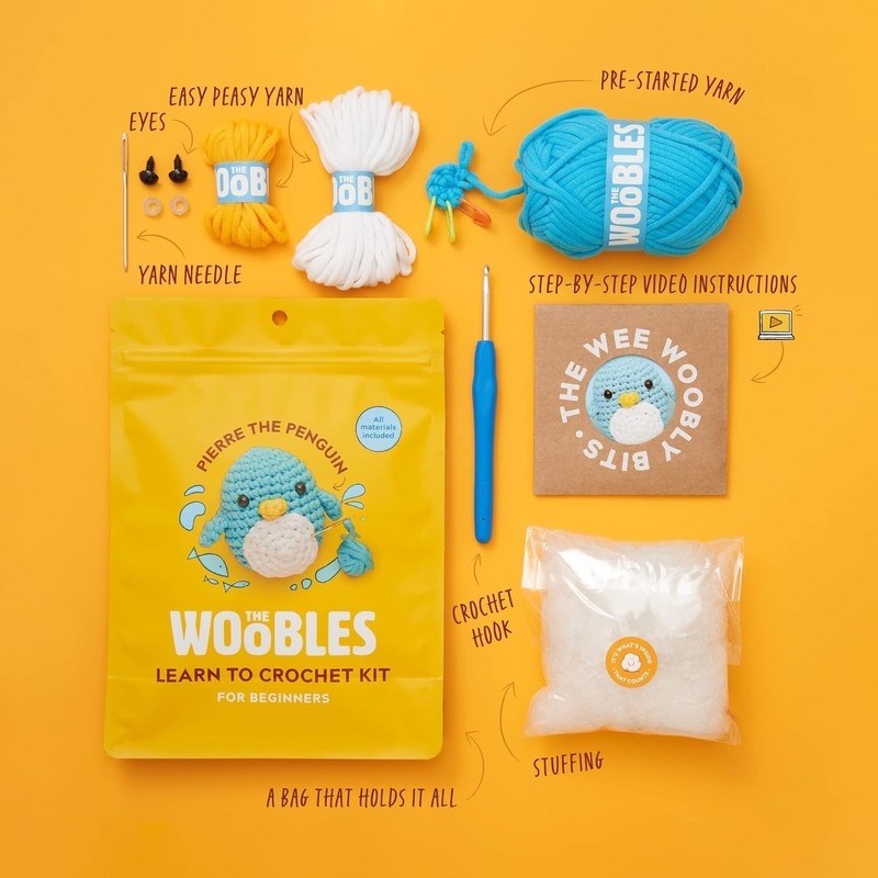 The Woobles Crochet Kit for Beginners - Easy Arts and