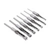Garosa 7Pcs Square Hole Mortise Chisel Drill Bit Woodworking Hole