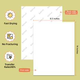 Sublimation Paper 30 Sheets Heat Transfer Paper 8.5x11 inch Compatible with Inkjet Sublimation Printer 125g