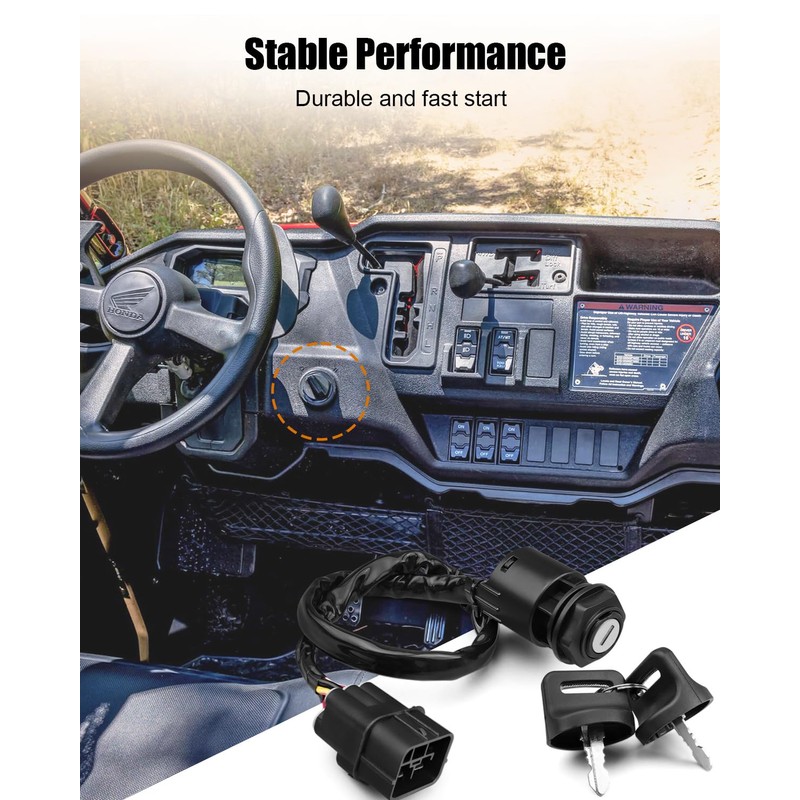 Ignition Switch Fit for Honda Pioneer 1000 SXS1000M 3 5