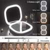 LED Compact Makeup Mirror, 4 Inches 1X/10X Magnification Travel Mirror