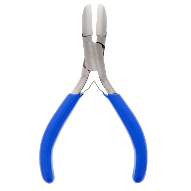 Miniature Pocket Plier, Flat Nose Pliers with Nylon Jaw, 3