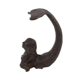 TG,LLC Treasure Gurus Heavy Duty Cast Iron Mermaid Tail Door Stop Nautical Stoppers Beach House Coastal Home Decor