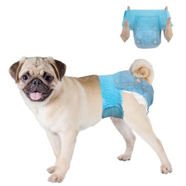 Dono Dog Diapers Female,Disposable Pull Up Stretchy Waist Wraps for Female Puppy Dogs in Heat Period Diapers, Super Absorbent 360° Leak-Proof Doggie Puppy Diapers for Training Dog Incontinence