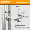 DURIGID Butterfly Gate Latch Heavy Duty, Galvanized Finish, Used for