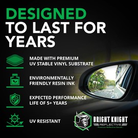 You are Loved Rearview Mirror Decal, 14 Pcs White Affirmation Rear View Mirror Accessories with Premium Vinyl, Non-Fading by Bright Knight Decals