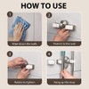 Broom Holder Mop Hanger, Adjustable Broom Hanger Organizer, Space Saving