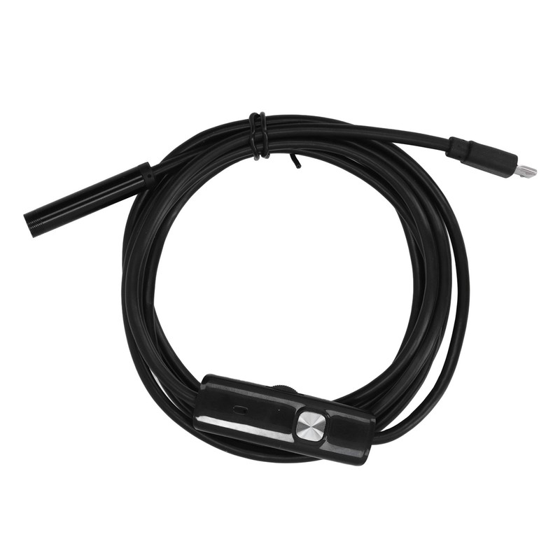 USB Industrial Endoscope with 6 LED Lights 7mm Probe Pipe