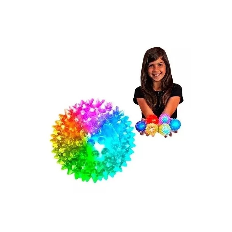 DAS 12 Pelotas De Pico Luz Led Juguete Piñata Fiesta