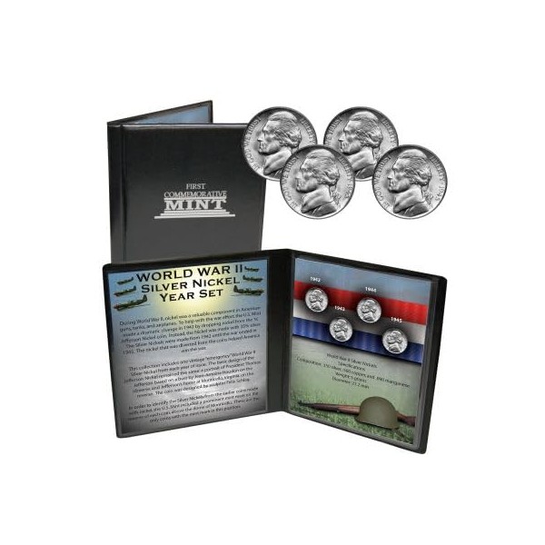 WWII Silver Nickel Year Collection - The Only Silver Nickels
