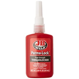 J-B Weld 27150 Perma-Lock High Strength Threadlocker - Red - 50ml