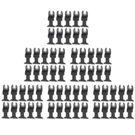 findmall 60PCS 1.75-3.5 Inch Standard Oscillating Saw Blade Made of Steel Fit for Wood Metal or Soft Metal Cutting Plastic Cutting