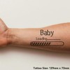 'Baby Loading' Temporary Tattoo - Water Resistant, Skin-Safe, Non-Toxic Transfer