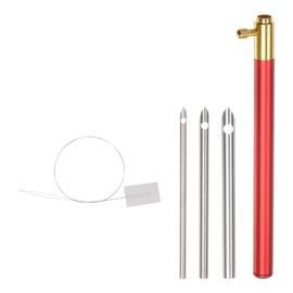 sourcing map Adjustable Handle Punch Needle Metal Tube with Adjustable Embroidery Punch Needle Weaving Tools for Thread Yarn DIY Craft Needlework Applique (2.5mm, 3.5mm, 5mm)