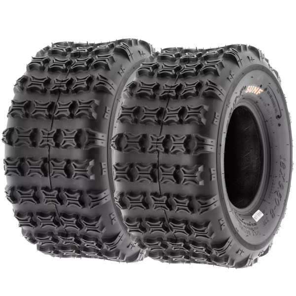 SUNF Set of 2 SunF 18x9.5-8 18x9.50-8 Sport ATV Tires