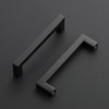 Ravinte 25 Pack Square Cabinet Pulls 5 Inch Black Kitchen