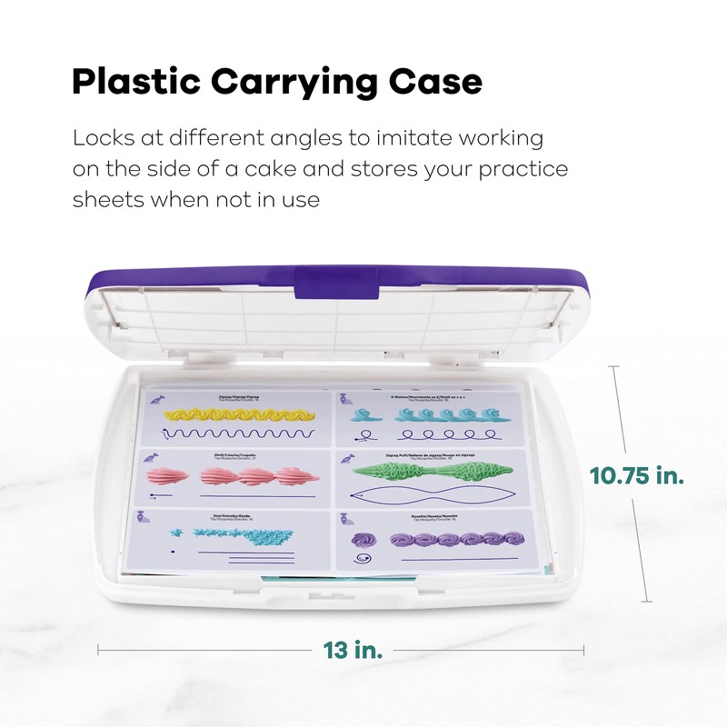 Wilton Deluxe Practice Board Set - Practice Piping Stars, Flowers,