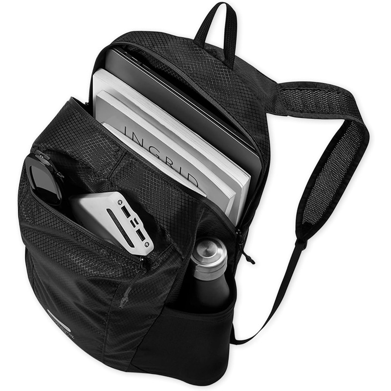 GASTON LUGA Mochila de Viaje Plegable Negro 21L Resistente al