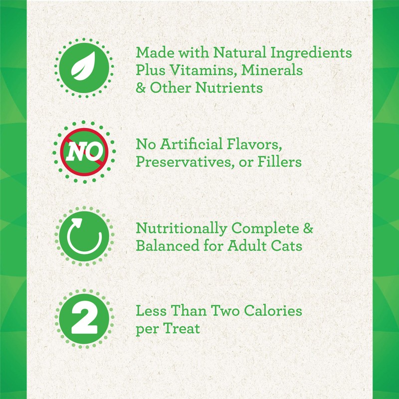 Greenies Feline SMARTBITES Healthy Skin and Fur, Chicken & Salmon