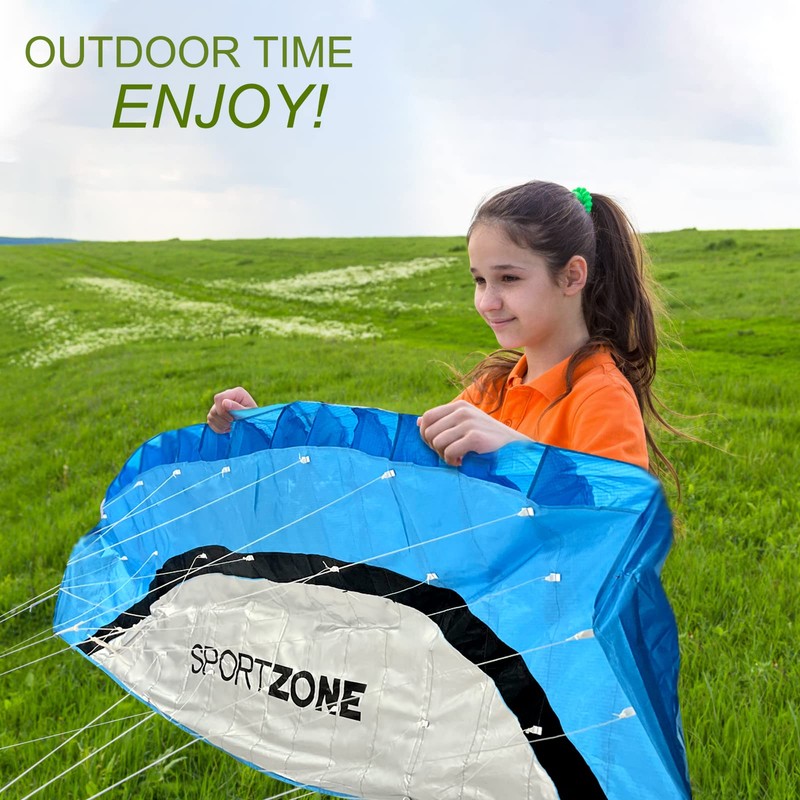 Touch the sky 100in Dual Line Stunt Parafoil Kite |