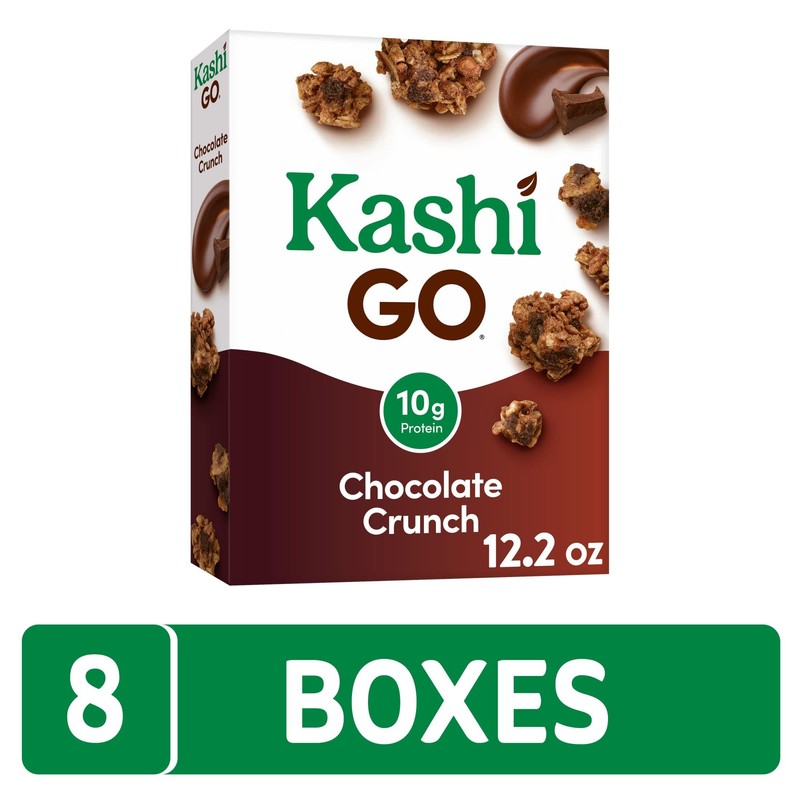 Kashi GO Cold Breakfast Cereal, Fiber Cereal, Vegan Protein, Chocolate