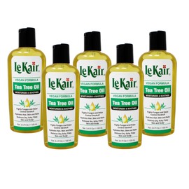 Le Kair Tea Tree Oil Hair & Body Oil - Vegan Formula 3.4 Ounce - 5 Pack