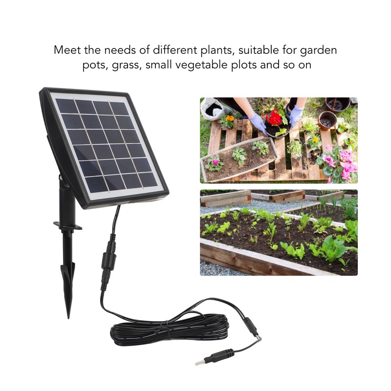 Solar Automatic Drip Irrigation Kit with 6 Timer Modes 6V