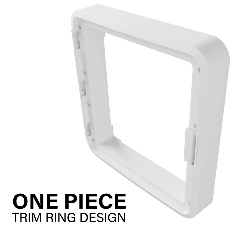 15-Inch Plastic Enclosure with Deep Trim-Ring and Hinged Door