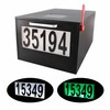 Black Post Mount Mailbox - 2 Lighting Modes Solar Numbers