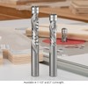 Ultra-Shear Solid Carbide Flush Trim Router Bits, 1/2" CD, 1/2"