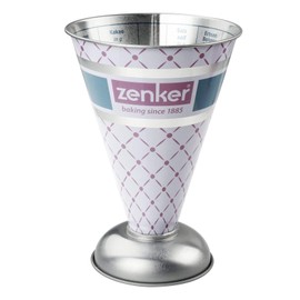 Zenker 27162 Meßbecher, Weißblech, Silber