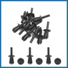 A ABSOPRO 10pcs 5mm Plastic Rivet Engine Trim Fastener Panel