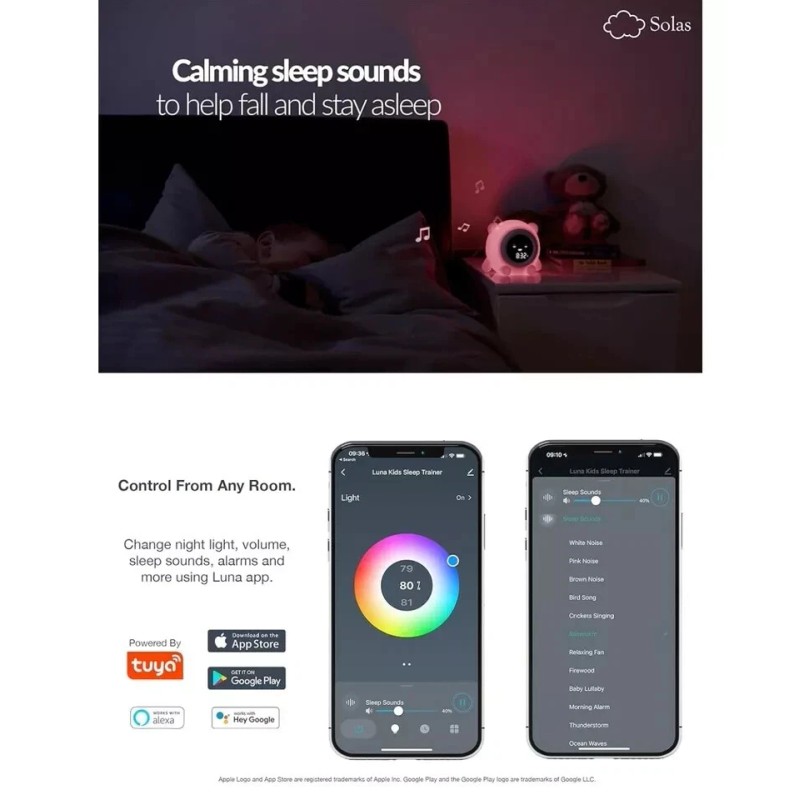 Solas Starlight Kids Alarm Clock